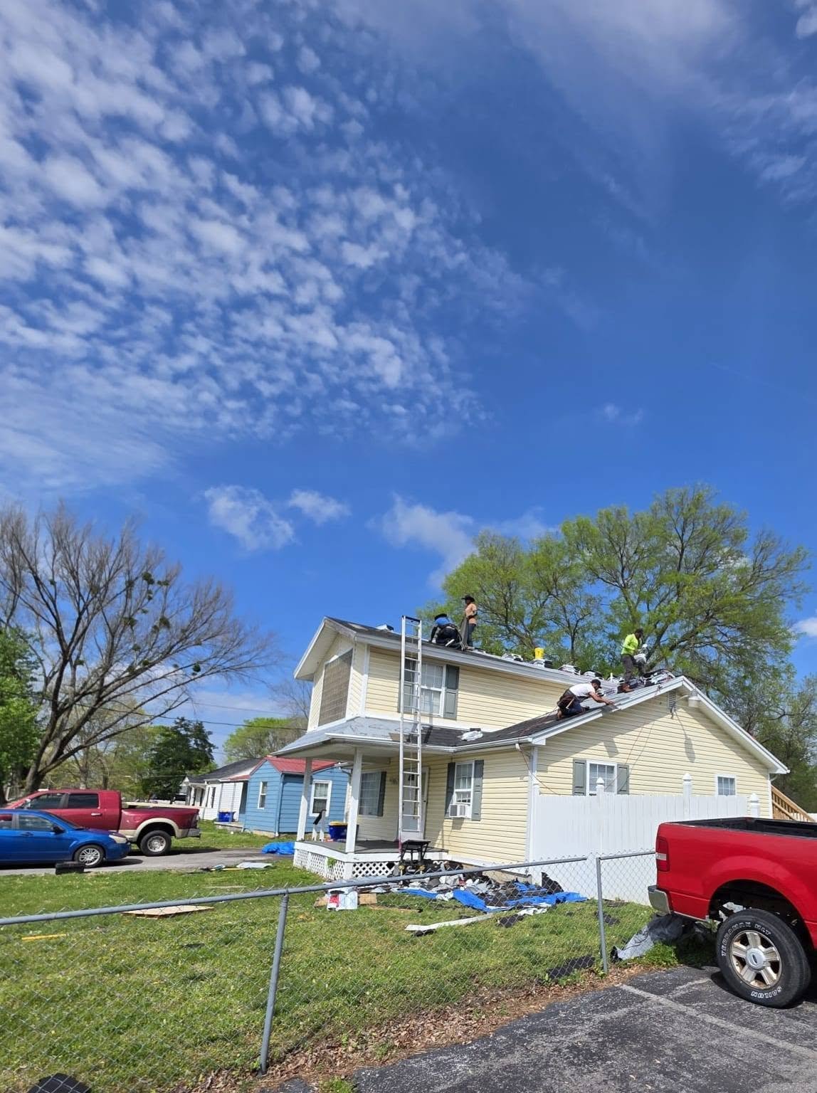 Roof replacement project