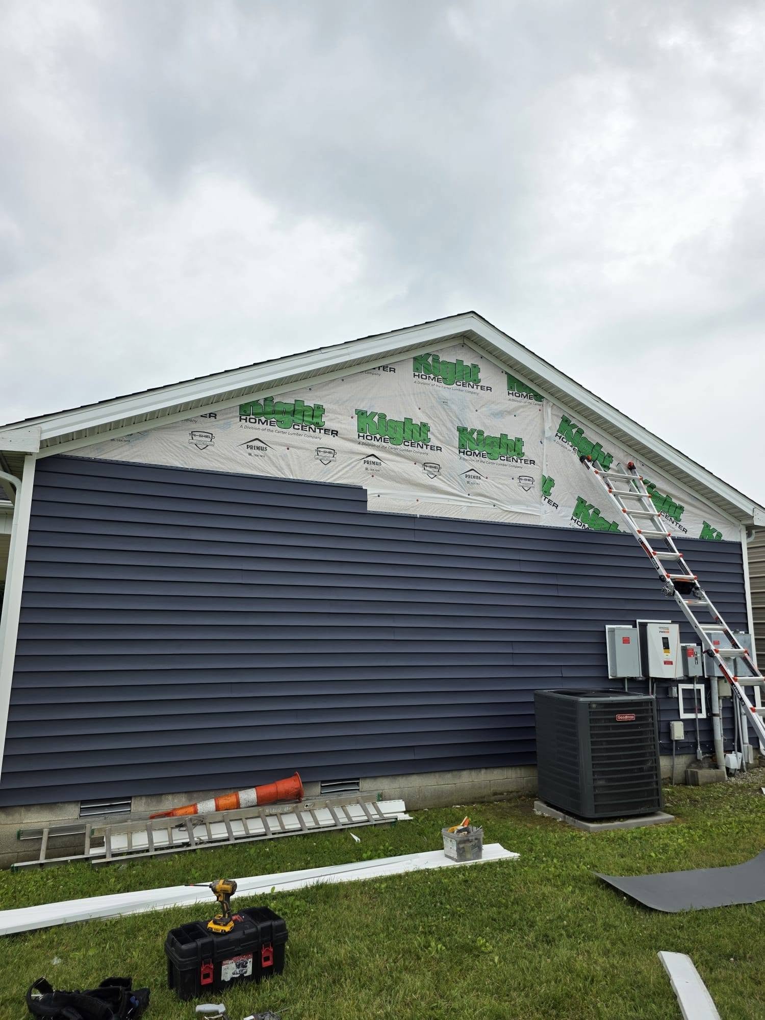 Roof repair project