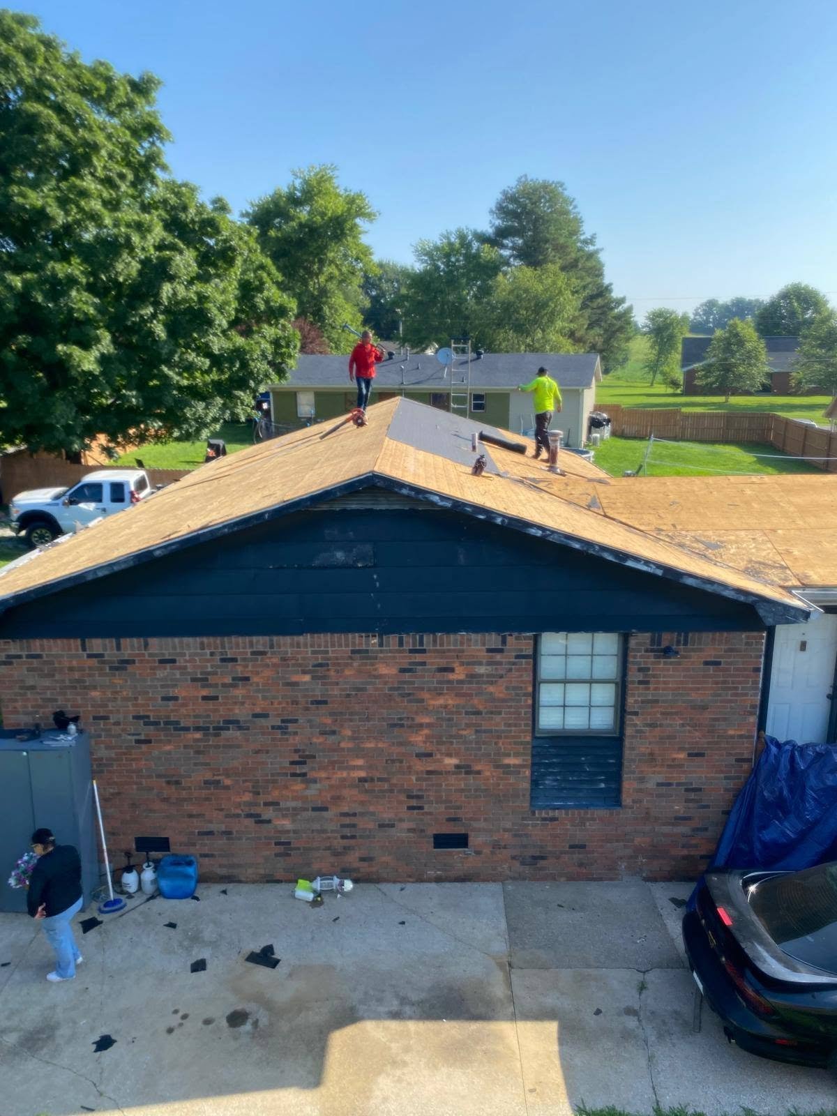Siding installation project