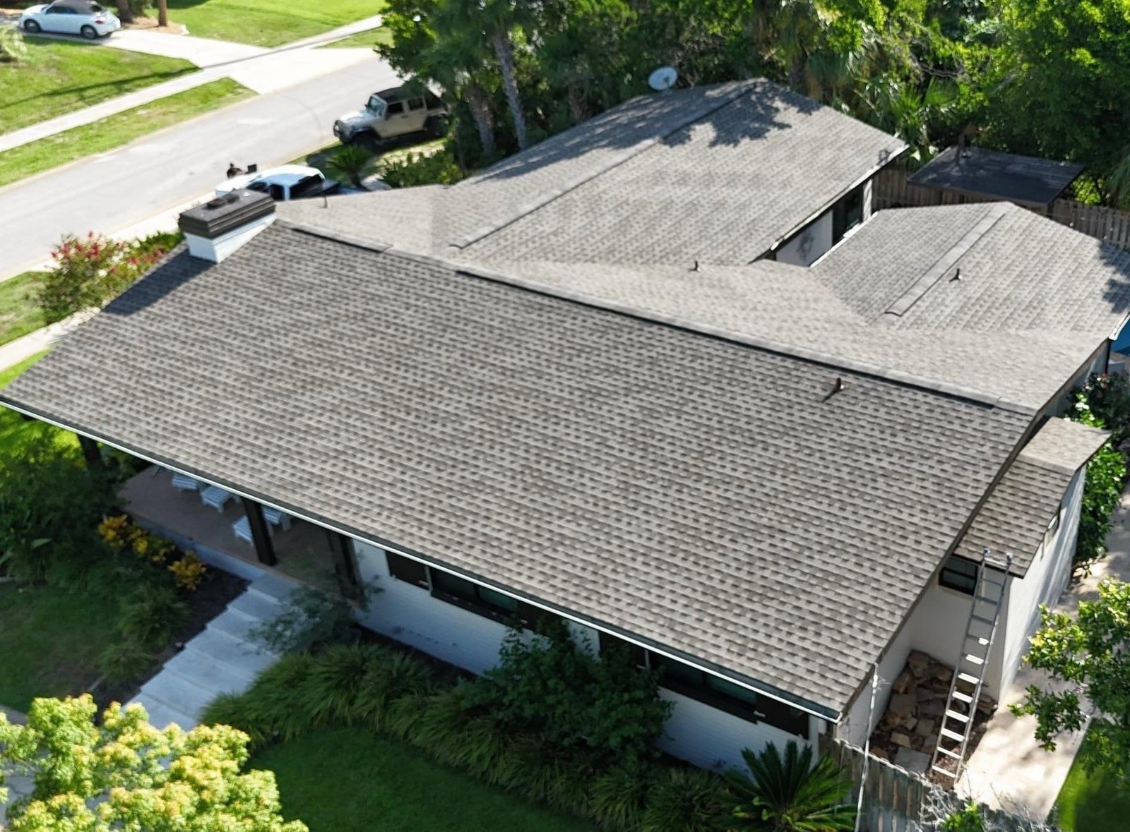 Homeowner reviewing roof damage