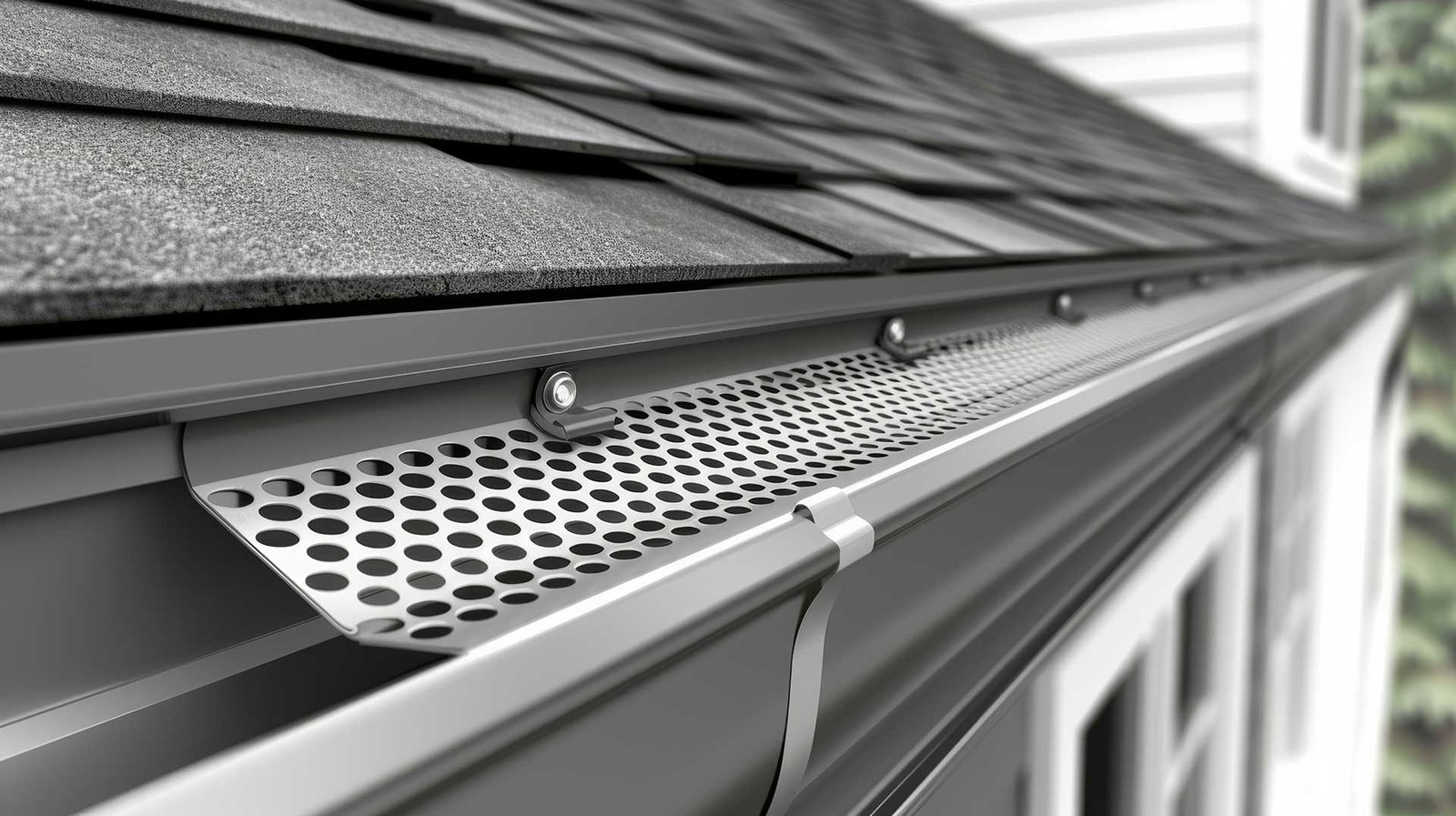Gutter installation on a home
